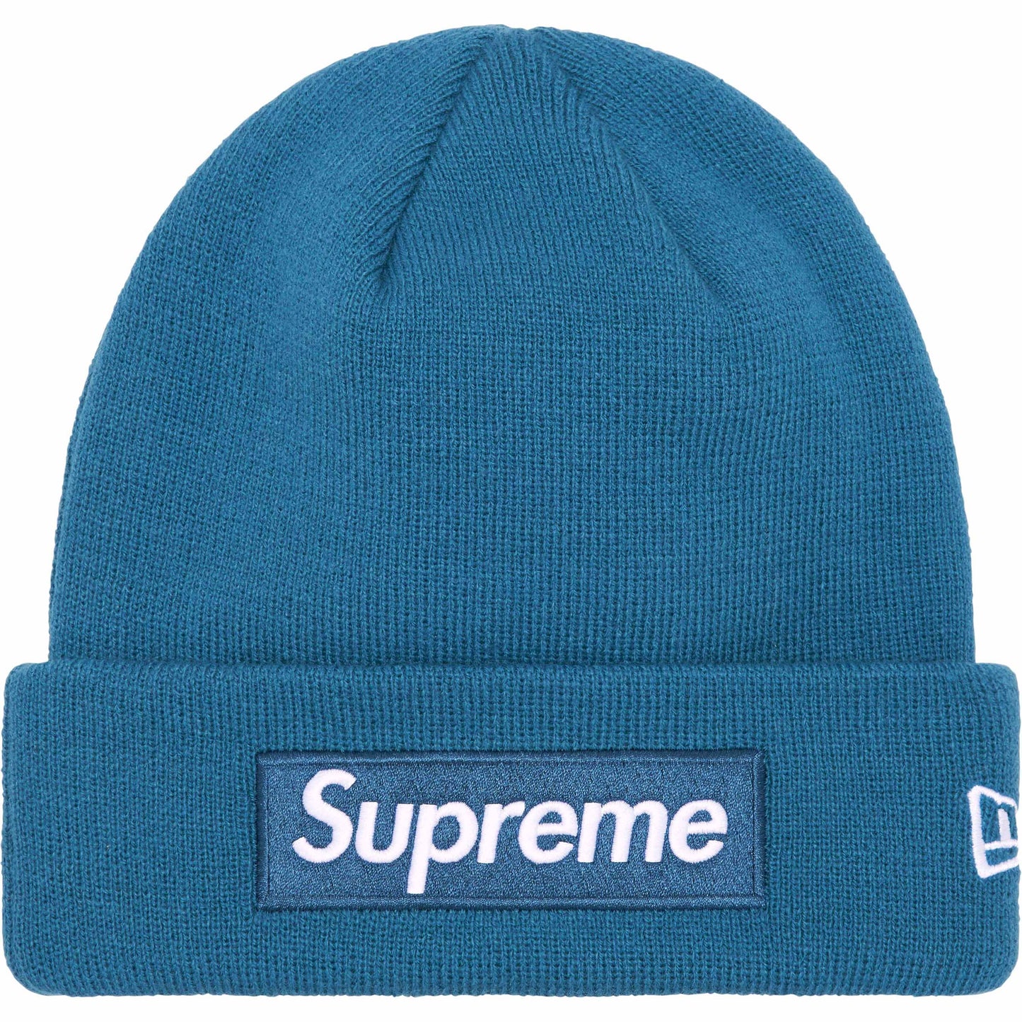 Supreme New Era Box Logo Beanie (Blue)